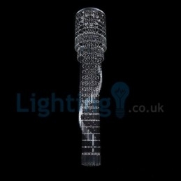 Lampadario a sospensione moderno in cristallo a goccia 60x60x250 cm 9 LED