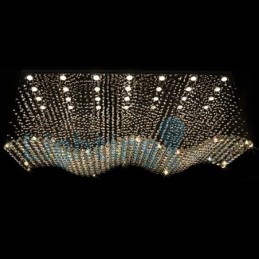 Lampadario a sospensione moderno in cristallo a goccia