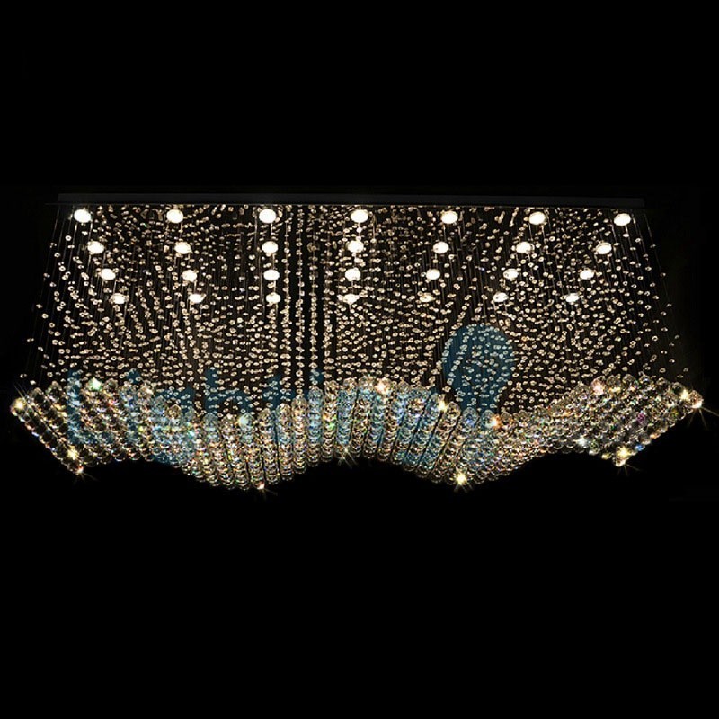 Lampadario a sospensione moderno in cristallo a goccia