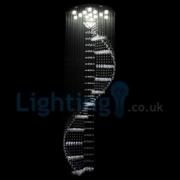 Lampadario a sospensione moderno in cristallo a goccia 80×80×200 cm 13 luci LED