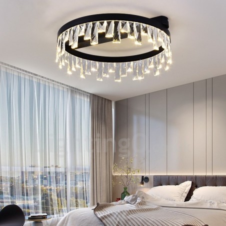Lampada da soffitto circolare moderna in cristallo 50/60 cm