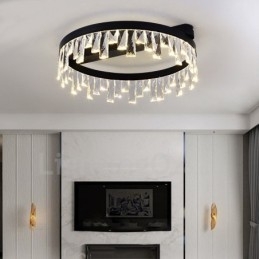 Lampada da soffitto circolare moderna in cristallo 50/60 cm