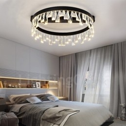 Lampada da soffitto circolare moderna in cristallo 50/60 cm
