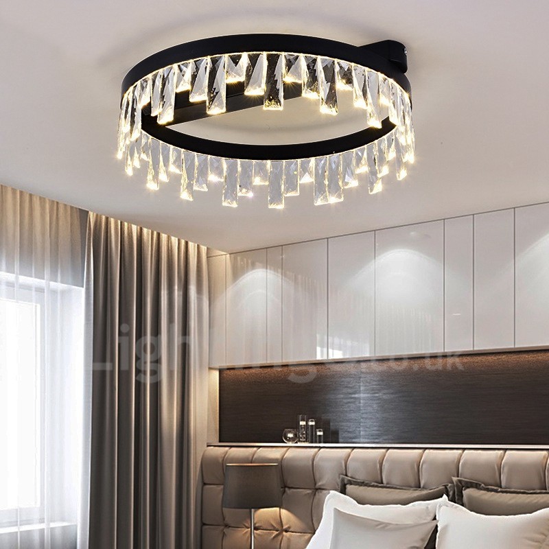 Lampada da soffitto circolare moderna in cristallo 50/60 cm