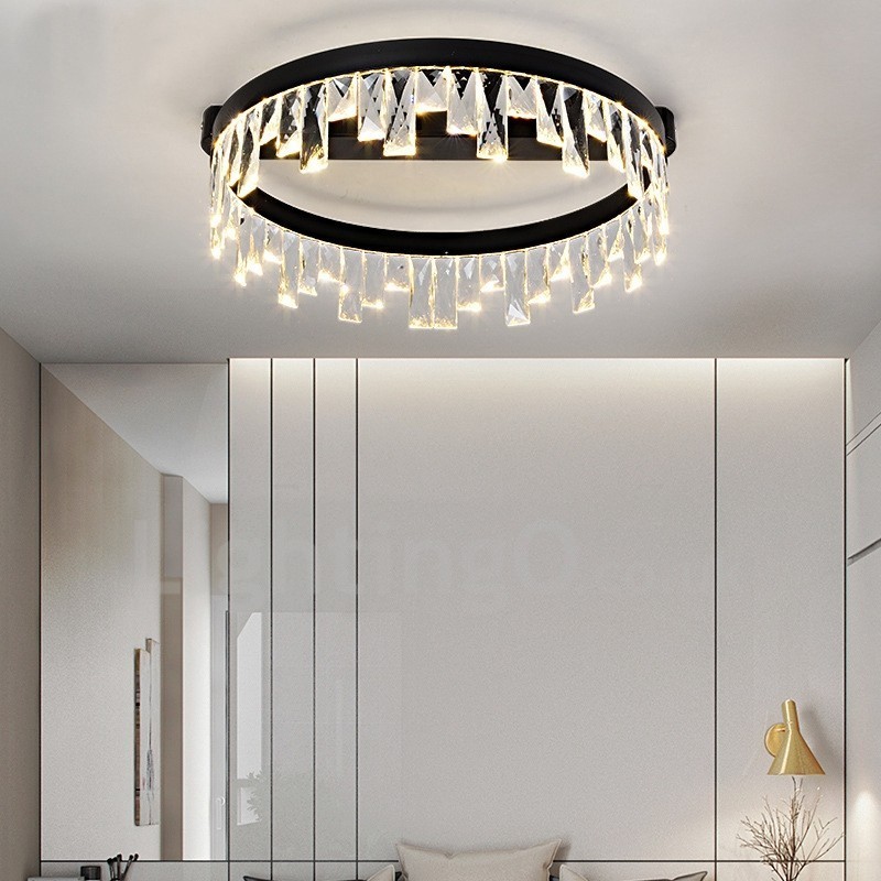 Lampada da soffitto circolare moderna in cristallo 50/60 cm