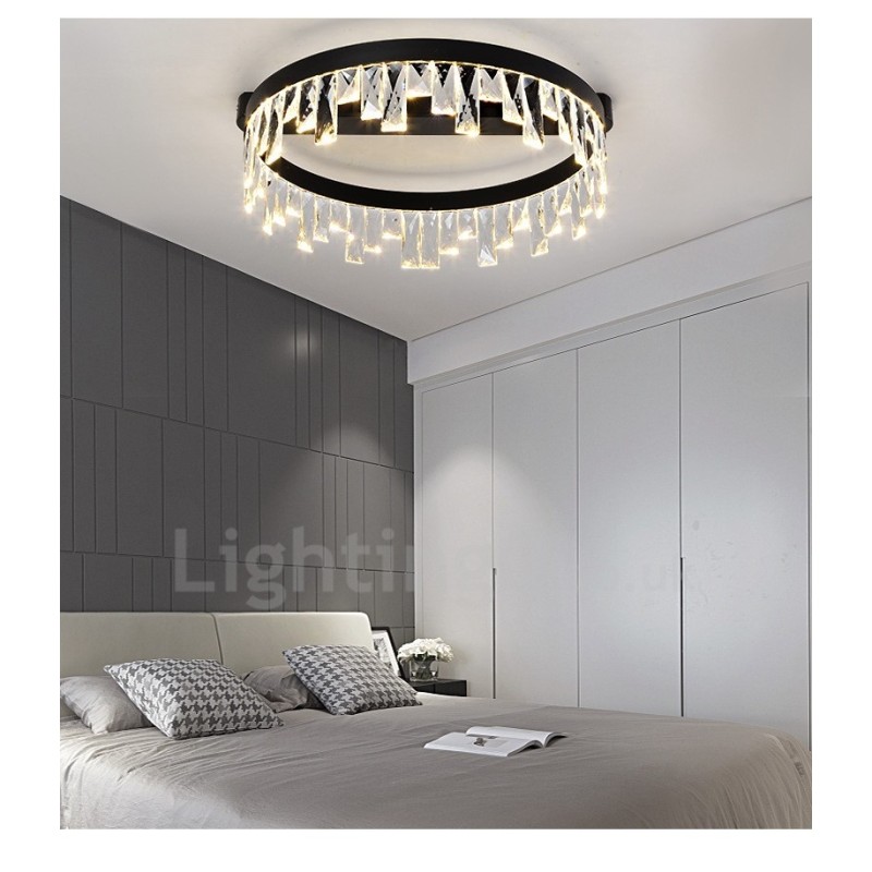 Lampada da soffitto circolare moderna in cristallo 50/60 cm