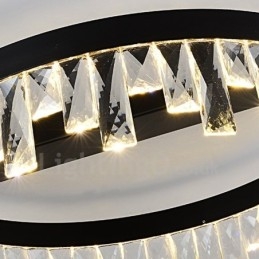 Lampada da soffitto circolare moderna in cristallo 50/60 cm