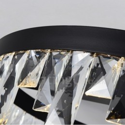 Lampada da soffitto circolare moderna in cristallo 50/60 cm