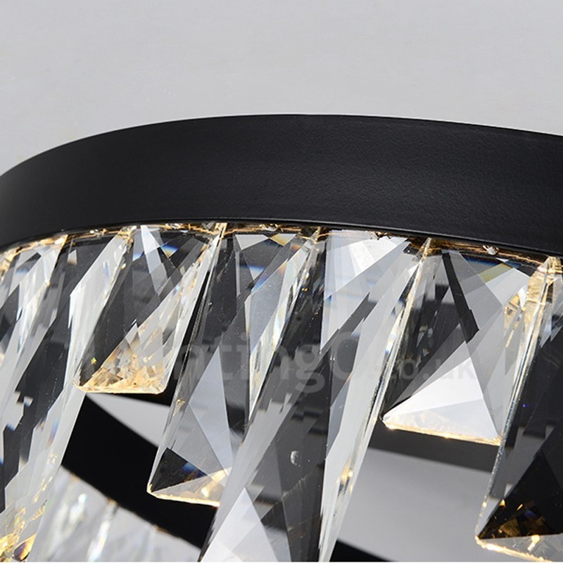 Lampada da soffitto circolare moderna in cristallo 50/60 cm
