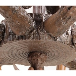 Lampadario rustico in corna di cervo a 9 luci E14, Ø 100 cm, H 55 cm