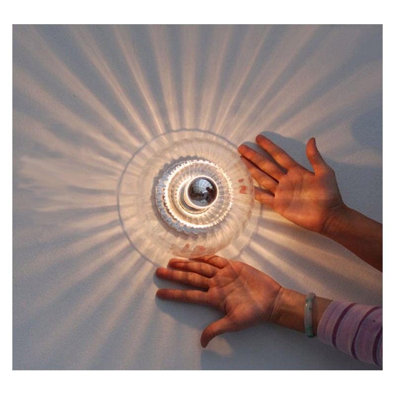 Applique da parete a filo LED moderna contemporanea argento
