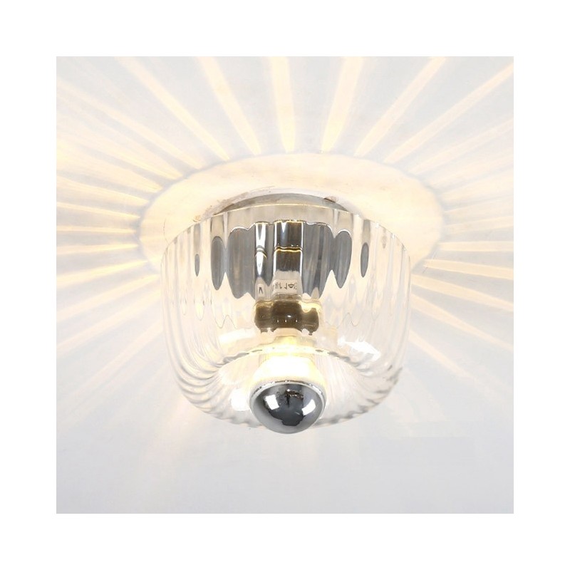 Applique da parete a filo LED moderna contemporanea argento