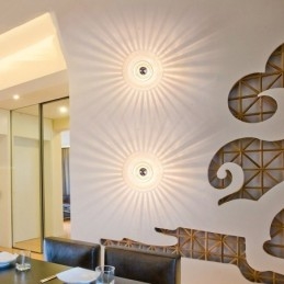 Applique da parete a filo LED moderna contemporanea argento