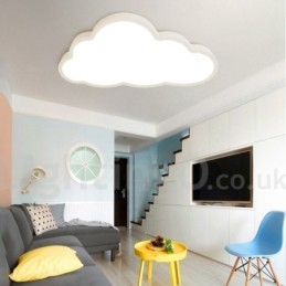 Plafoniera LED dimmerabile Ultra Thin Clouds con telecomando, paralume in acrilico, da soffitto o parete