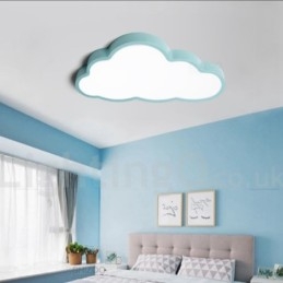 Plafoniera LED dimmerabile Ultra Thin Clouds con telecomando, paralume in acrilico, da soffitto o parete