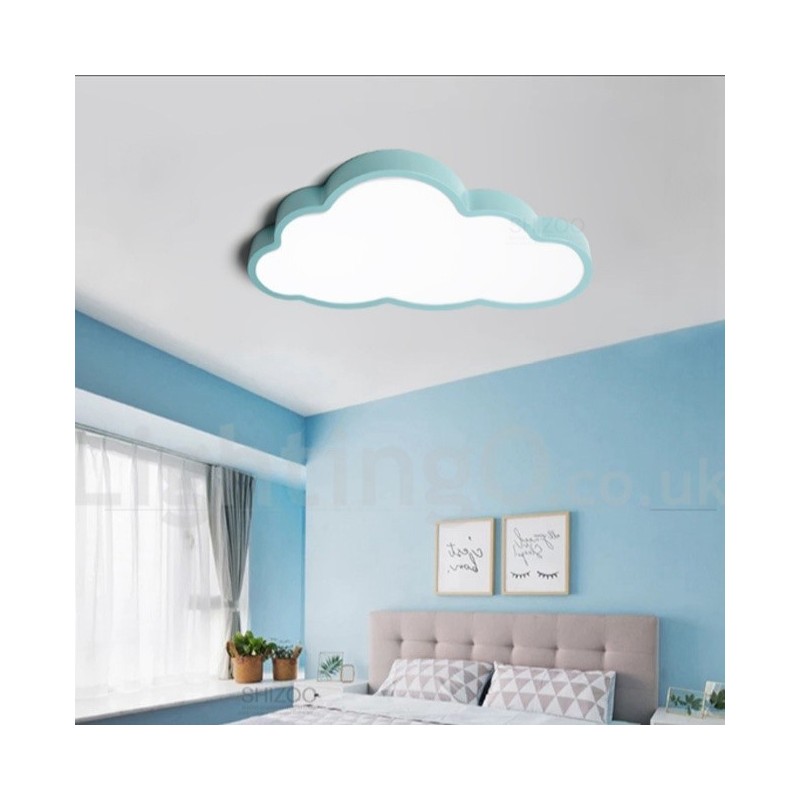 Plafoniera LED dimmerabile Ultra Thin Clouds con telecomando, paralume in acrilico, da soffitto o parete