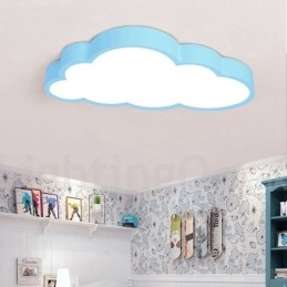 Plafoniera LED dimmerabile Ultra Thin Clouds con telecomando, paralume in acrilico, da soffitto o parete