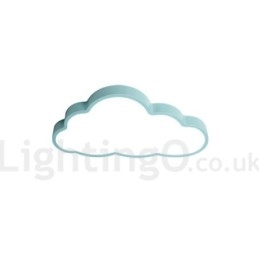 Plafoniera LED dimmerabile Ultra Thin Clouds con telecomando, paralume in acrilico, da soffitto o parete