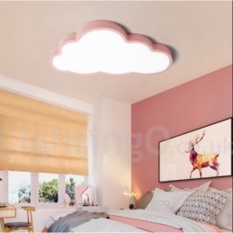 Plafoniera LED dimmerabile Ultra Thin Clouds con telecomando, paralume in acrilico, da soffitto o parete