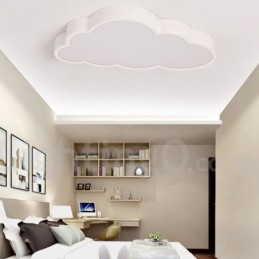 Plafoniera LED dimmerabile Ultra Thin Clouds con telecomando, paralume in acrilico, da soffitto o parete