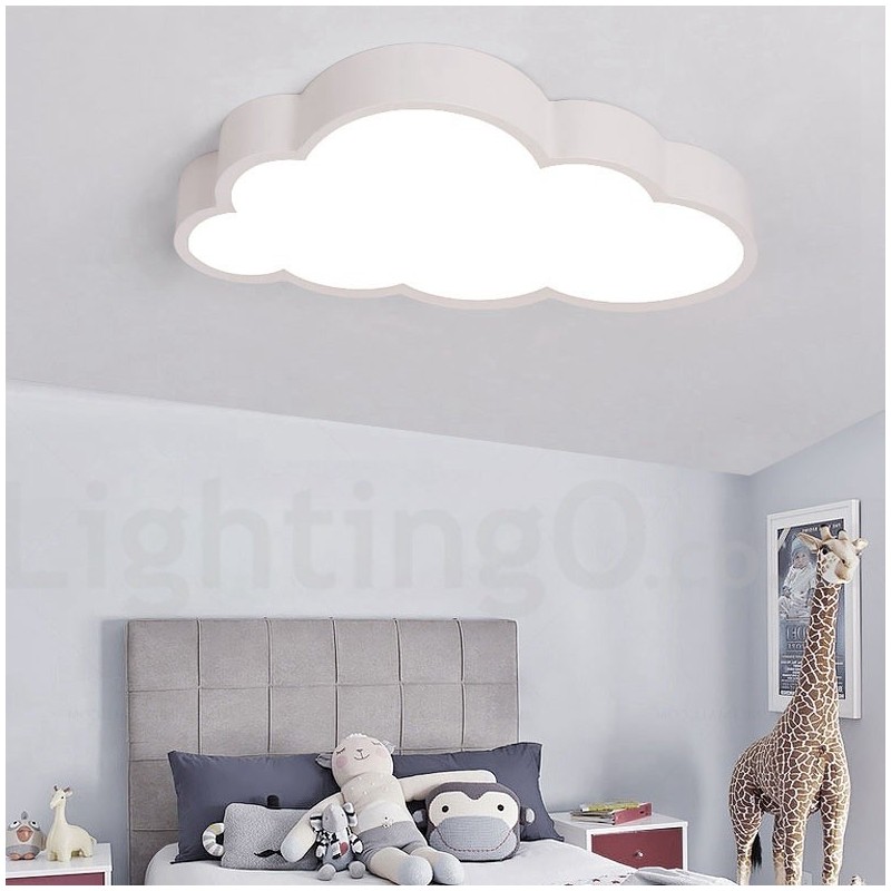 Plafoniera LED dimmerabile Ultra Thin Clouds con telecomando, paralume in acrilico, da soffitto o parete