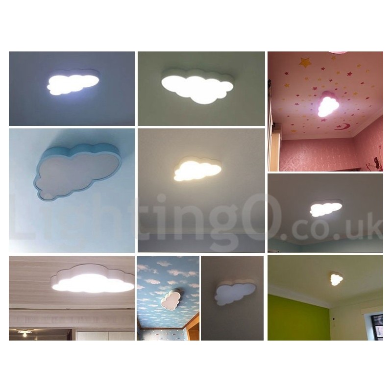 Plafoniera LED dimmerabile Ultra Thin Clouds con telecomando, paralume in acrilico, da soffitto o parete