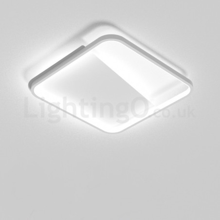 Plafoniera LED quadrata a filo in alluminio, ultra sottile 5 cm