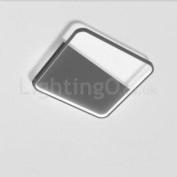 Plafoniera LED quadrata a filo in alluminio, ultra sottile 5 cm