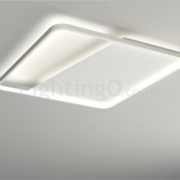 Plafoniera LED quadrata a filo in alluminio, ultra sottile 5 cm