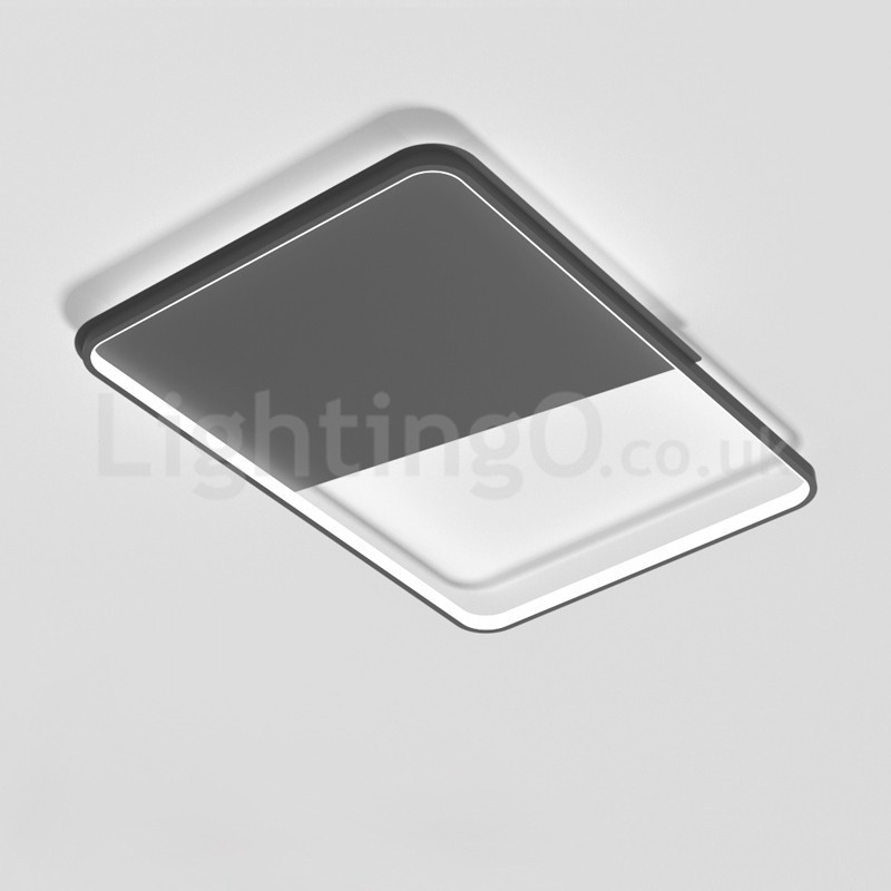 Plafoniera da soffitto rettangolare ultrasottile in alluminio moderna 5 cm