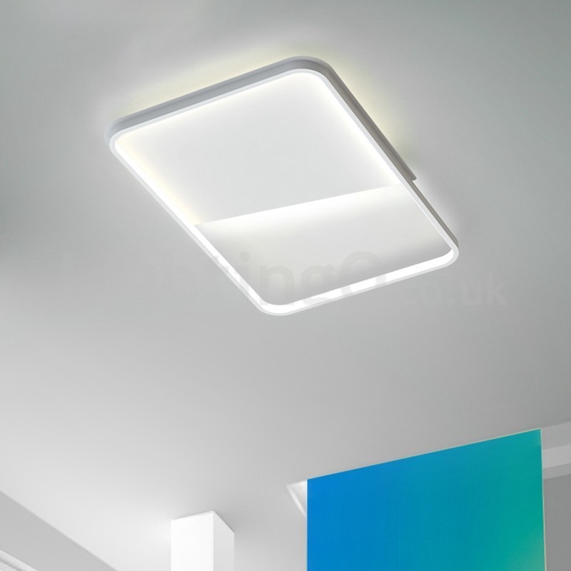 Plafoniera da soffitto rettangolare ultrasottile in alluminio moderna 5 cm