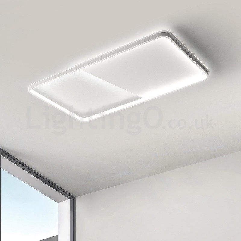 Plafoniera da soffitto rettangolare ultrasottile in alluminio moderna 5 cm