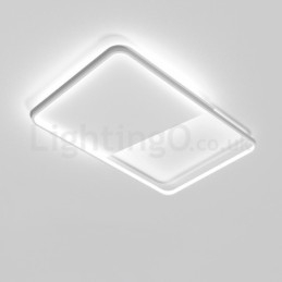 Plafoniera da soffitto rettangolare ultrasottile in alluminio moderna 5 cm