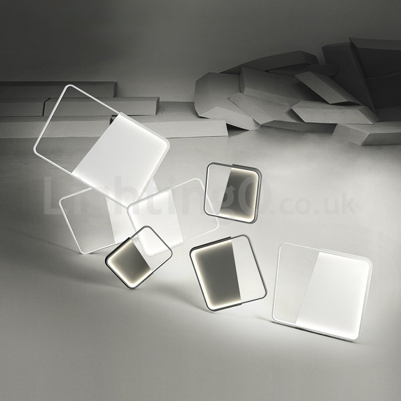 Plafoniera da soffitto rettangolare ultrasottile in alluminio moderna 5 cm