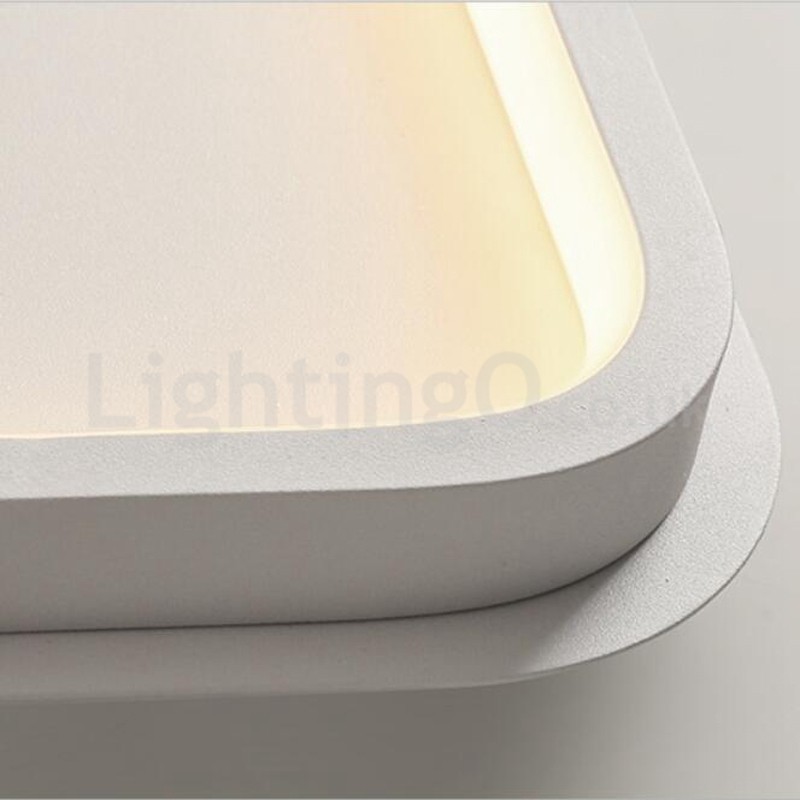 Plafoniera da soffitto rettangolare ultrasottile in alluminio moderna 5 cm