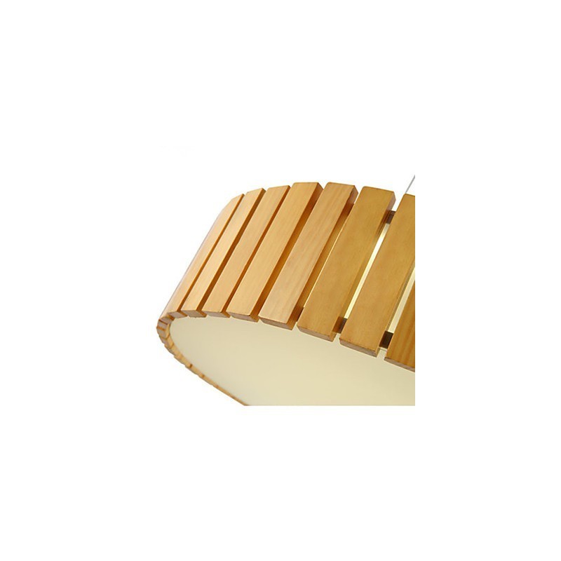 Lampadario mini a lanterna in legno e bambù