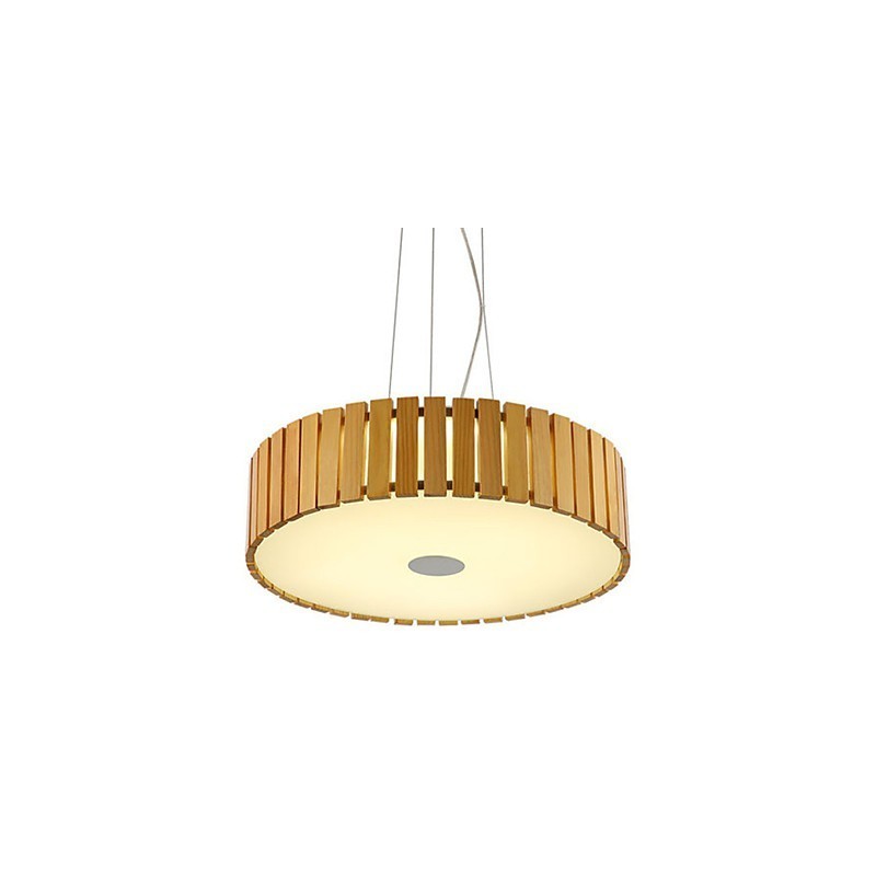Lampadario mini a lanterna in legno e bambù
