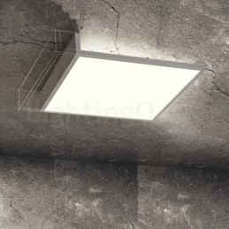 Plafoniera a filo nordica LED in acrilico e acciaio inox