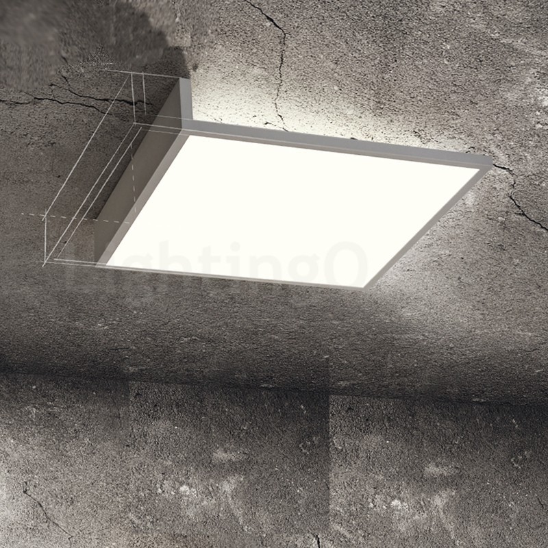 Plafoniera a filo nordica LED in acrilico e acciaio inox