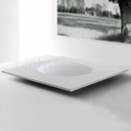 Plafoniera moderna quadrata sottile a filo 50 x 50 x 5,5 cm LED