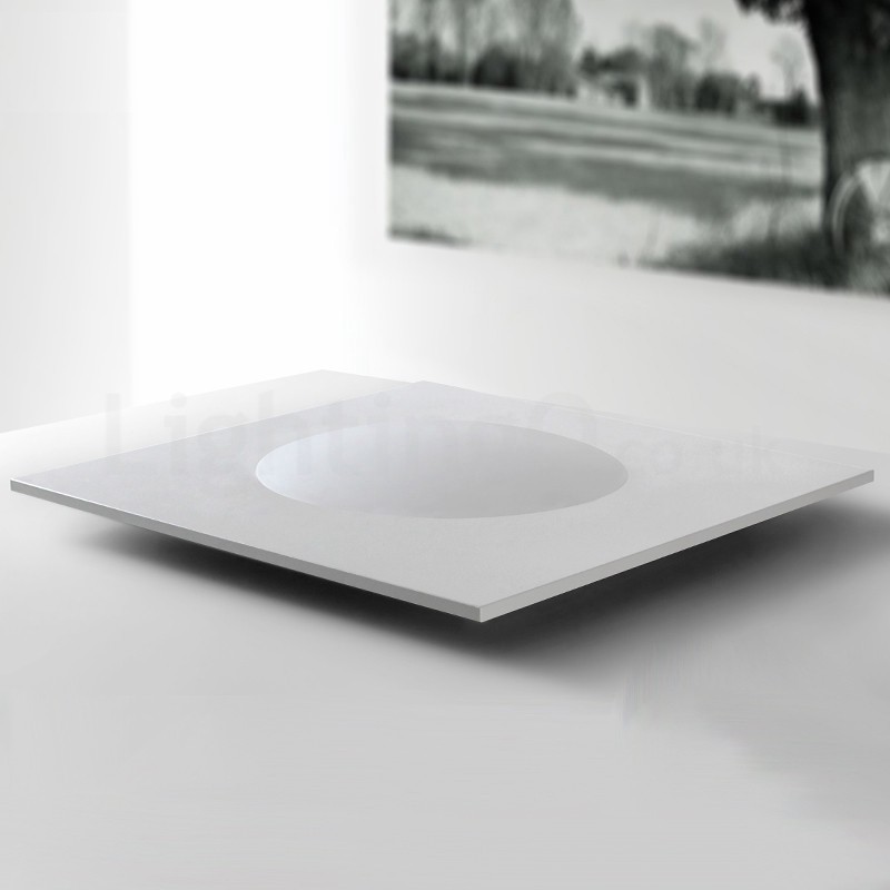 Plafoniera moderna quadrata sottile a filo 50 x 50 x 5,5 cm LED
