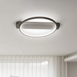 Plafoniera rotonda a filo stile nordico moderna LED
