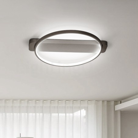 Plafoniera rotonda a filo stile nordico moderna LED