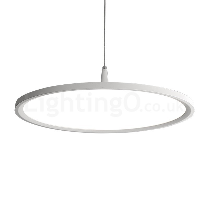 Lampada a sospensione nordica ultrasottile a testa singola in acrilico, LED, Ø40/50 cm