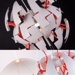Lampadario a globo moderno nordico in acrilico 35 cm E27