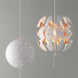 Lampadario a globo moderno nordico in acrilico 35 cm E27