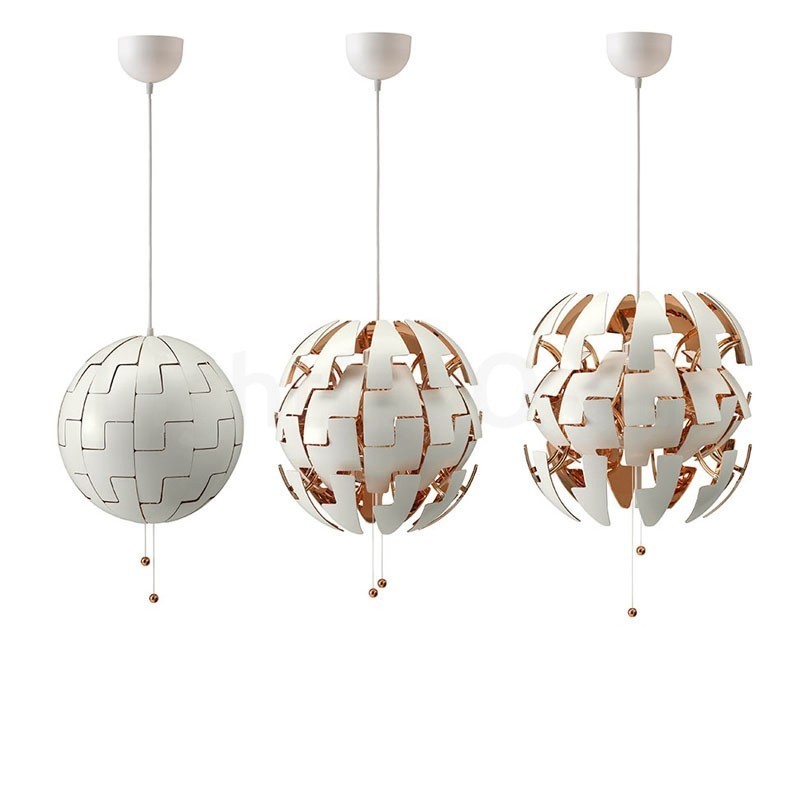 Lampadario a globo moderno nordico in acrilico 35 cm E27