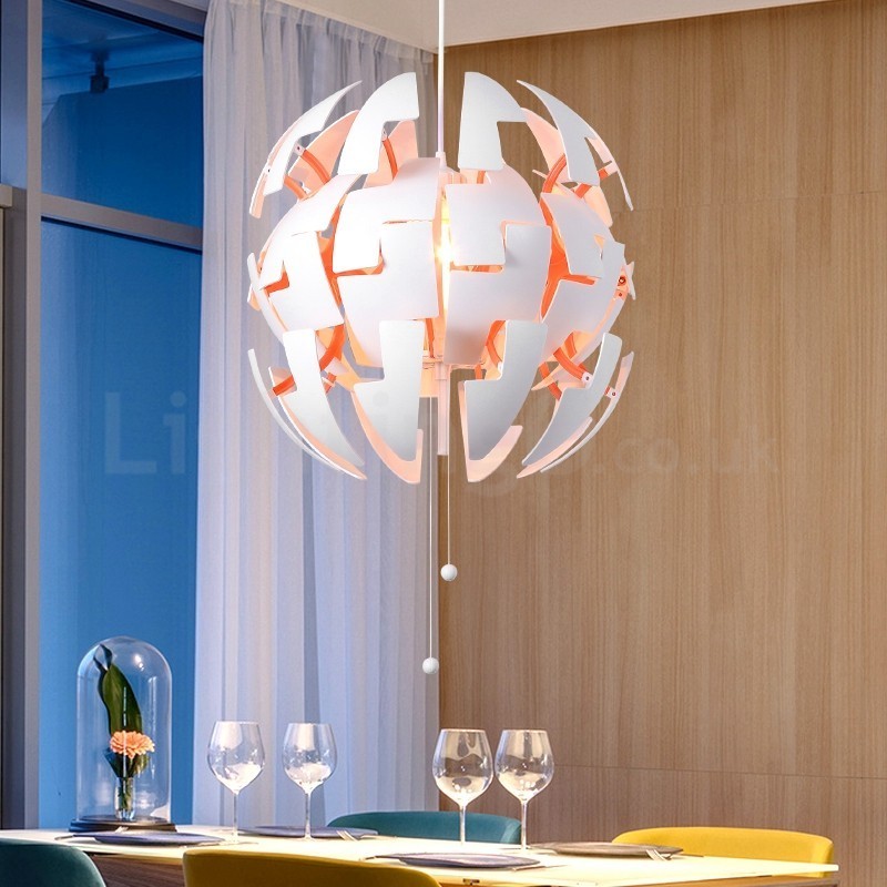 Lampadario a globo moderno nordico in acrilico 35 cm E27