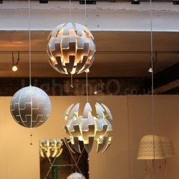 Lampadario a globo moderno nordico in acrilico 35 cm E27
