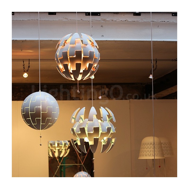 Lampadario a globo moderno nordico in acrilico 35 cm E27